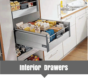 Internal drawers are a great way to increase your storage. Supplied and installed by Kitchen Makeover, Laois, Ireland