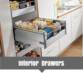Internal drawers are a great way to increase your storage. Supplied and installed by Kitchen Makeover, Laois, Ireland Internal drawers are a great way to increase your storage. Supplied and installed by Kitchen Makeover, Laois, Ireland