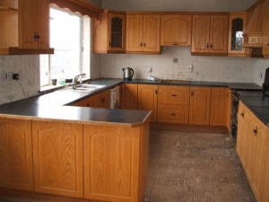 Before the makeover of Veronica's kitchen. Veronica wanted to change the layout and colour of her kitchen so she approached Kitchen Makeover